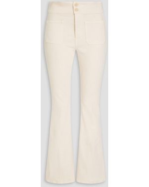 Veronica Beard Beverly High-Rise Flared Jeans - White