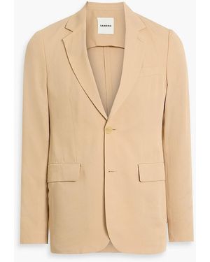 Sandro Lyocell, Linen And Cotton-Blend Blazer - Natural