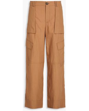 Vince Tm Lyocell-blend Cargo Pants - Brown