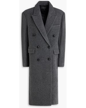 Rag & Bone Lilian Double-breasted Wool-felt Coat - Black