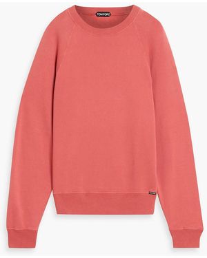 Tom Ford Cotton-Fleece Sweatshirt - Red