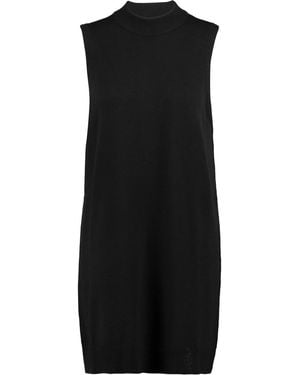 T By Alexander Wang Wool Mini Dress - Black