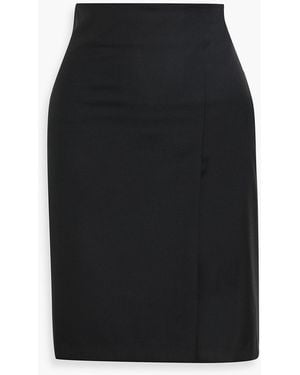Loulou de Saison Ingrid Wool-Twill Skirt - Black