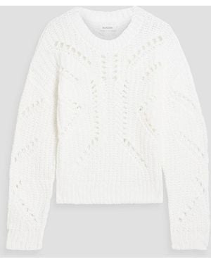 NAADAM Pointelle-Knit Cotton Jumper - White