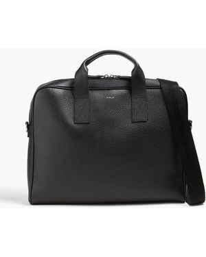 Bally York Pebbled-Leather Briefcase - Black