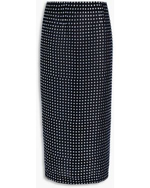 16Arlington Haile midirock aus georgette mit kristallverzierung - Blau