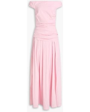 Bec & Bridge Gerafftes maxikleid aus stretch-jersey - Pink