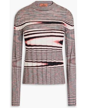 Missoni Marled Cashmere And Silk-blend Jumper - White