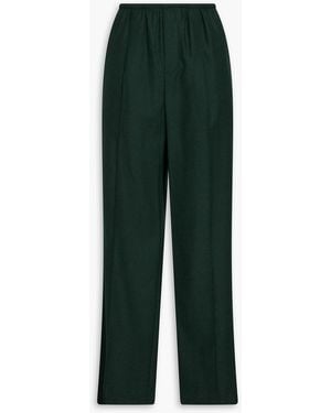 Vince Hose mit weitem bein aus twill - Grün