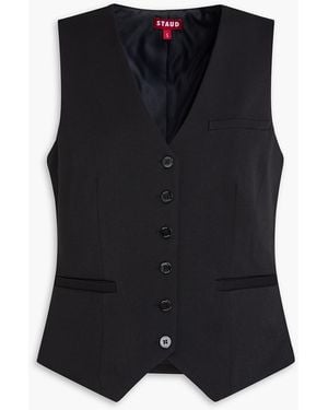 STAUD Brett Twill Vest - Black