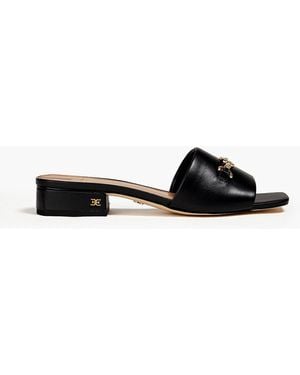 Sam Edelman Daphna Embellished Leather Mules - Black