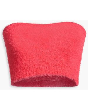 Isabel Marant Ollie Strapless Cropped Knited Top - Pink