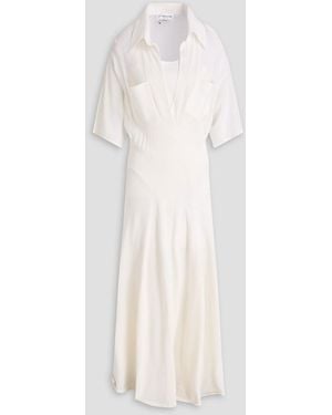 Victoria Beckham Cotton-blend Maxi Dress - White