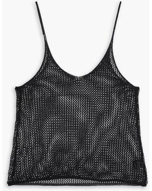 Dodo Bar Or Miles Crochet-knit Top - Black