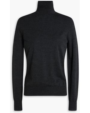 Theory Wool Turtleneck Sweater - Black