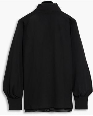 Mikael Aghal Chiffon Blouse - Black