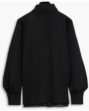 Mikael Aghal Chiffon Blouse - Black