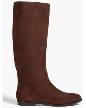 Sergio Rossi Nubuck Boots - Brown