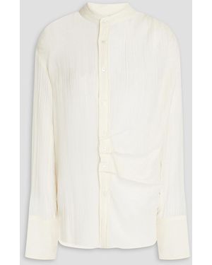 BITE STUDIOS Cotton And Silk-blend Georgette Shirt - Natural