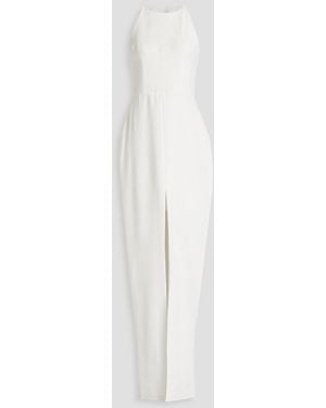 Rasario Robe aus crêpe mit cut-outs - Weiß