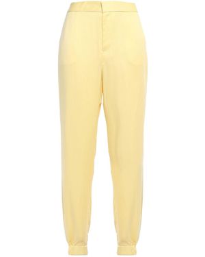Equipment Le Jogging Washed Silk-Blend Tapered Pants - Yellow