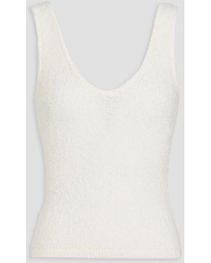 NAADAM Bouclé-knit Top - White
