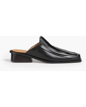 Rejina Pyo Miki Leather Mules - Black