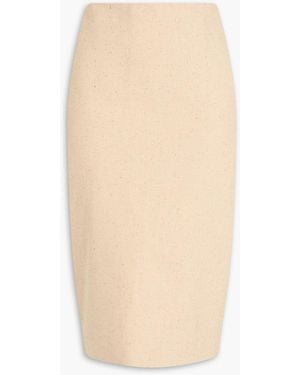 Zimmermann Donegal Cotton And Silk-blend Skirt - Natural