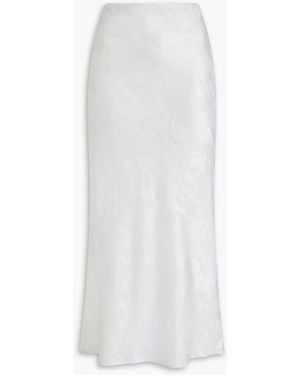 IRO Carisa Lamé Maxi Skirt - White