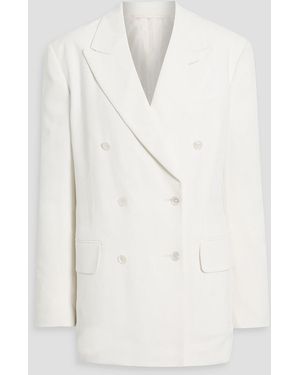 Tom Ford Double-Breasted Crepe Blazer - Natural