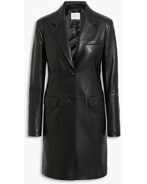 Veronica de Piante Stephanie Leather Coat - Black