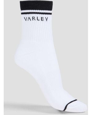 Varley Cotton-blend Jacquard Socks - White