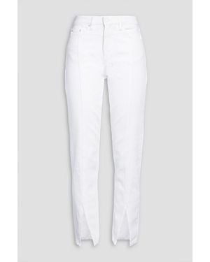 Ksubi High-Rise Slim-Leg Jeans - White