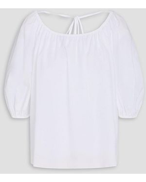 Theory Bluse aus popeline aus einer baumwollmischung - Weiß