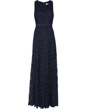 Mikael Aghal Guipure Lace Gown - Blue