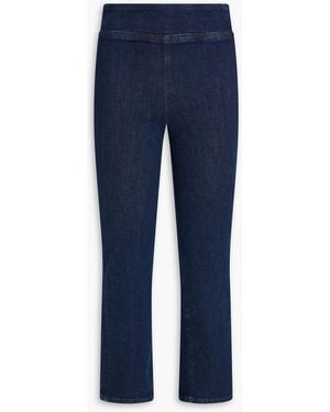 FRAME Hoch sitzende bootcut-jeans "jetset" - Blau