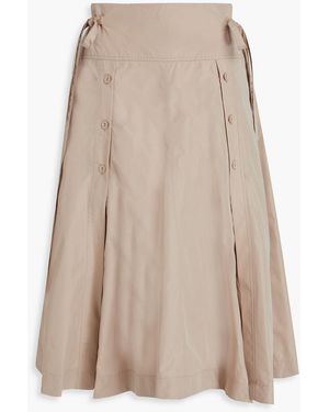 3.1 Phillip Lim Cotton-blend Poplin Midi Skirt - Natural