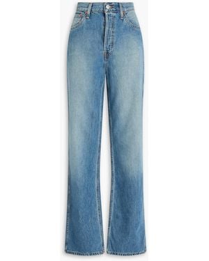 RE/DONE 90S High-Rise Straight-Leg Jeans - Blue