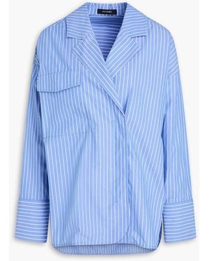 A.Emery Agnes Striped Cotton-Poplin Shirt - Blue