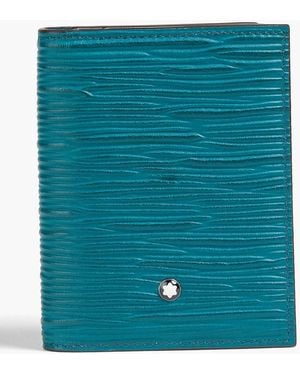 Montblanc Meisterstück 4810 Embossed Leather Cardholder - Blue