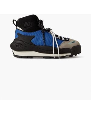 Nike Sacai Magmascape Sp Suede-Trimmed Mesh Sneakers - Blue
