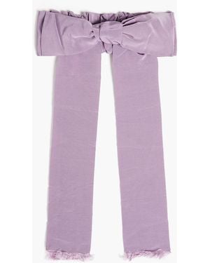 Red(V) Bow-embellished Grosgrain Belt - Purple