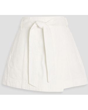 Veronica Beard Shorts "agee" aus baumwoll-twill in rock-optik - Weiß