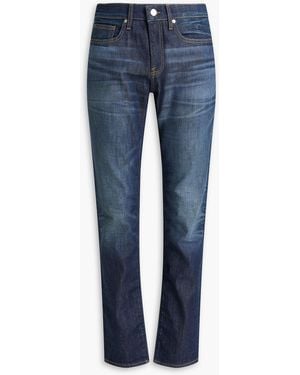 FRAME L'homme Slim-fit Faded Denim Jeans - Blue