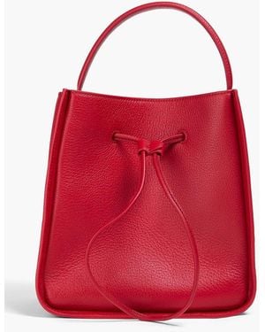 3.1 Phillip Lim Soleil Small Pebbled-Leather Bucket Bag - Red