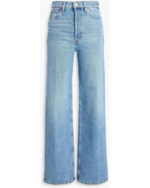 RE/DONE 70s High-rise Wide-leg Jeans - Blue
