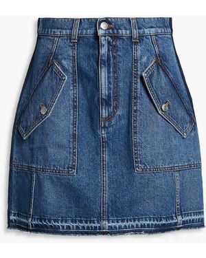 McQueen Denim Mini Skirt - Blue