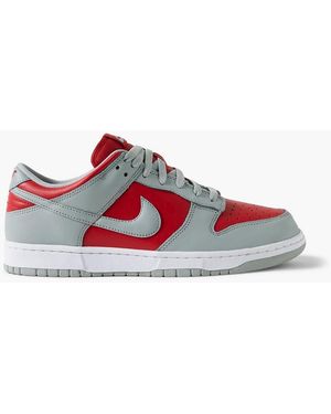 Nike Dunk Low Qs Leather Sneakers - Red