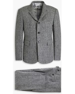 Thom Browne Anzug aus woll-tweed - Grau