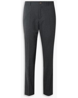 MR P. Golf Samuel Tapered Checked Cotton-Blend Seersucker Trousers - Blue